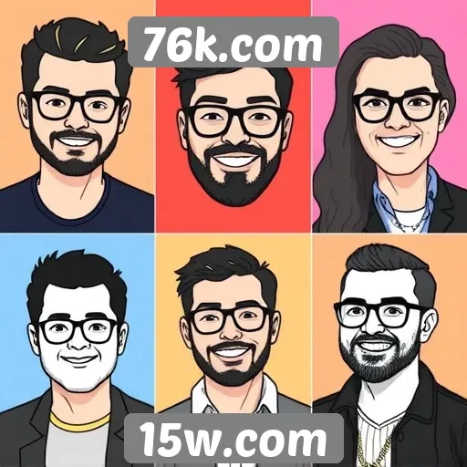 Desenvolvedores mais populares no portfólio do 76k.com