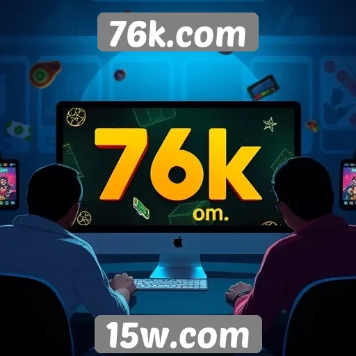 Análise da popularidade do site 76k.com entre jogadores